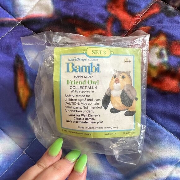 Disney Other - MCDONALDS BAMBI - OWL TOY